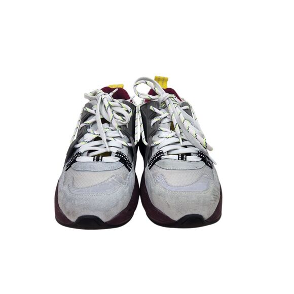 GANNI Shoes Womens EU 41 US 11 Grey Tech Chunky‎ Mixed-Media Sneakers Luxury - Picture 5 of 12